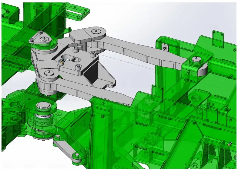 Усиленный шарнирный узел трактора К-530Т